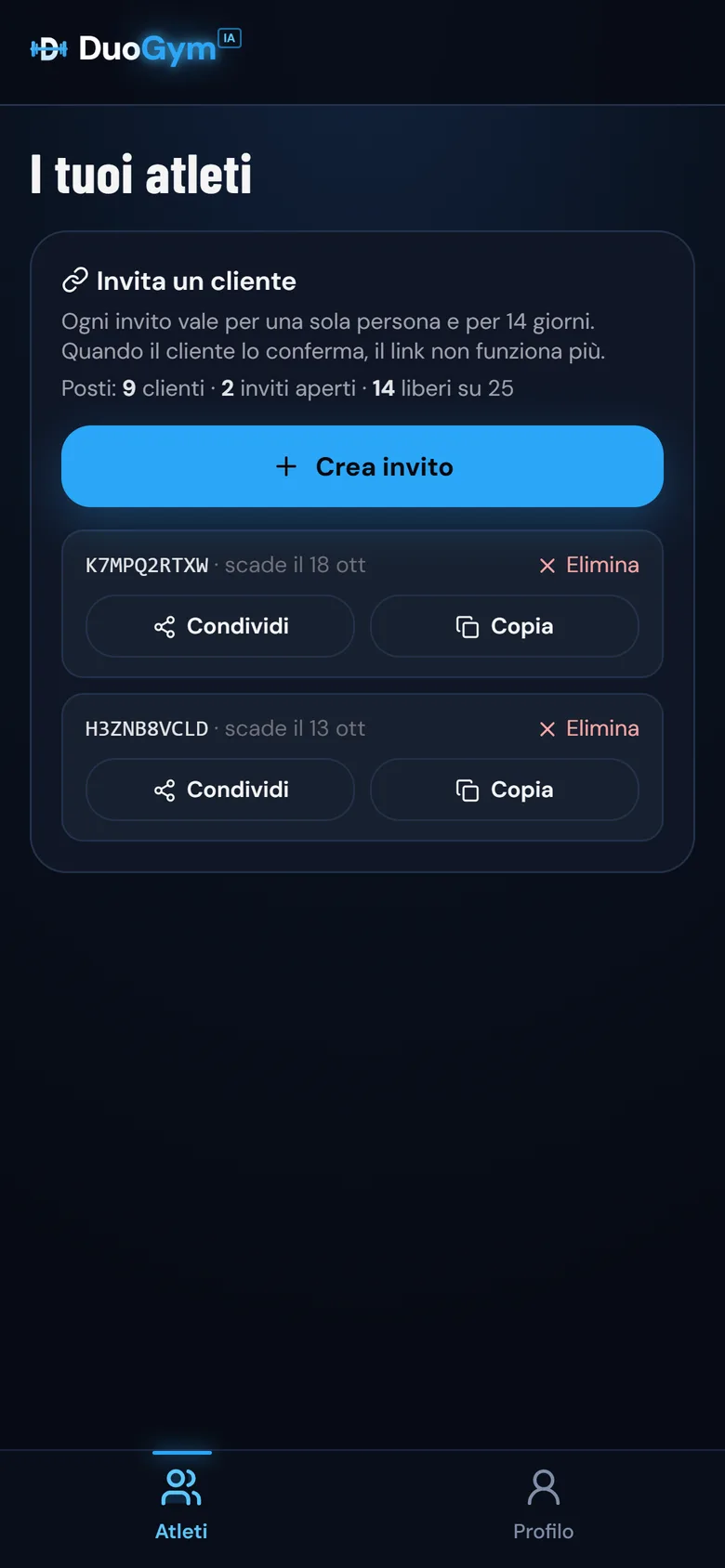 Un invito per ogni cliente